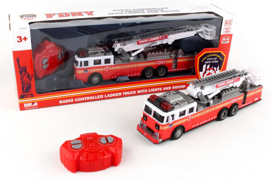 Tomfoolery Toys | FDNY Radio Control Fire Ladder Truck