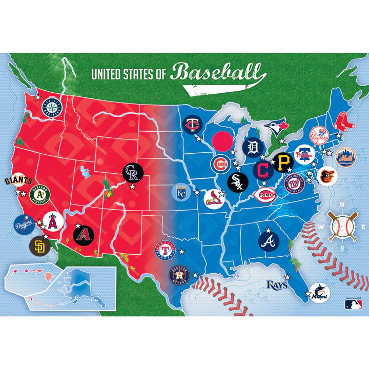 MLB Sports Map Puzzle Preview #2