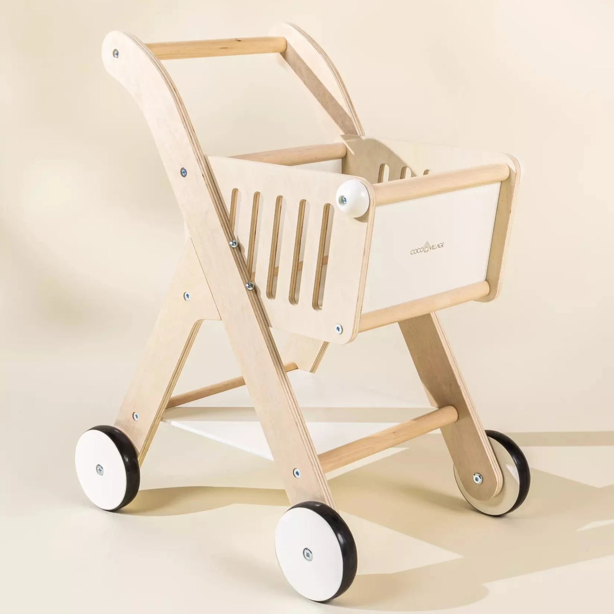 Wooden Shopping Cart Cover