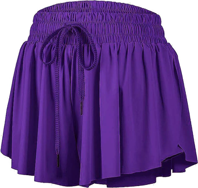 Purple Butterfly Flowy Shorts Cover