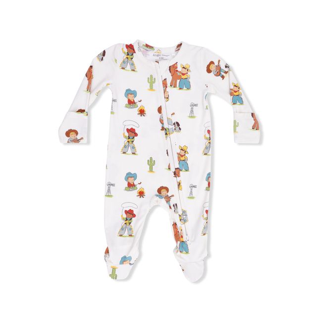 Vintage Cowboys 2 Way Zipper Footie Cover