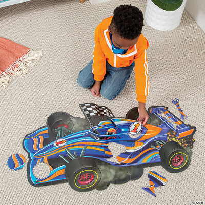 Racecar Floor Puzzle Preview #2