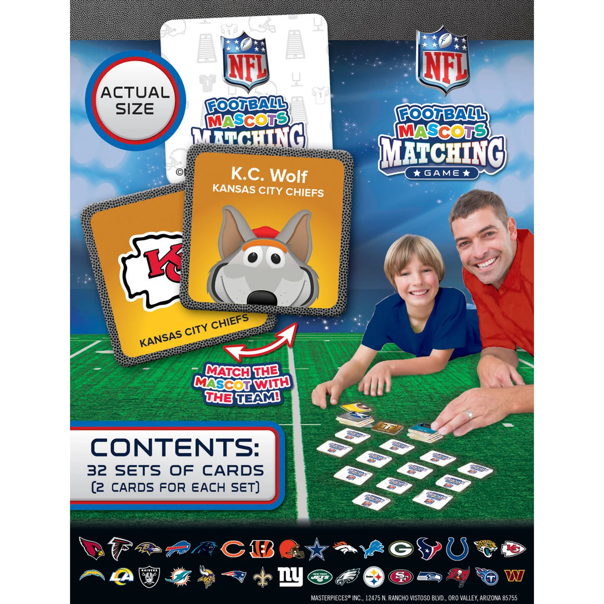 NFL Mascots Matching Game Cover