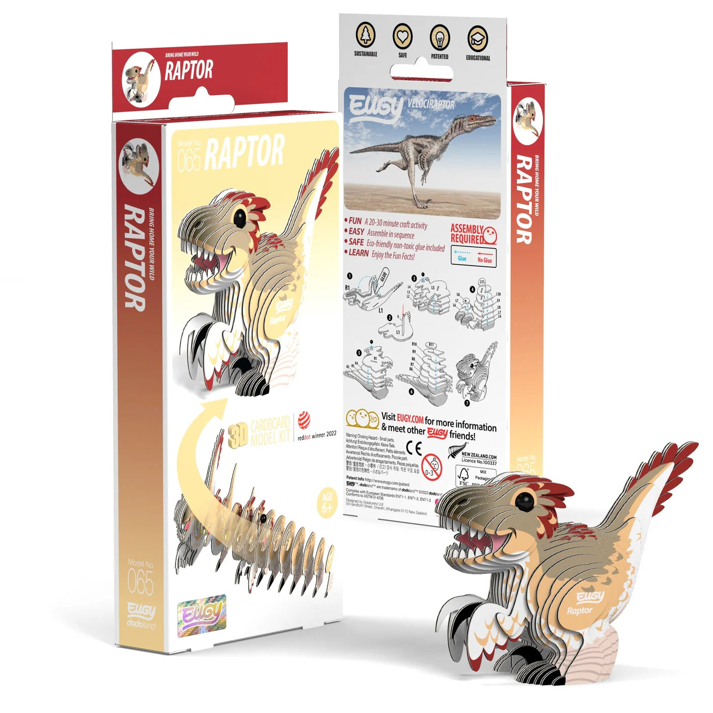 Tomfoolery Toys | Raptor 3D Puzzle