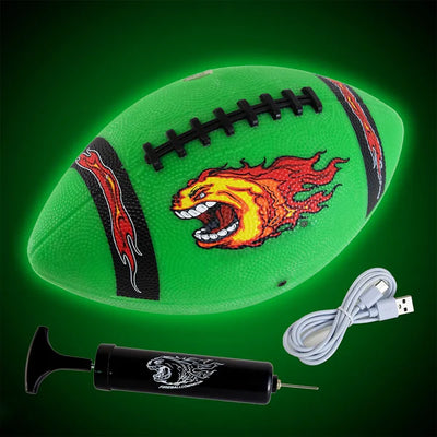 Green Rubber Football, Size 6 Preview #3
