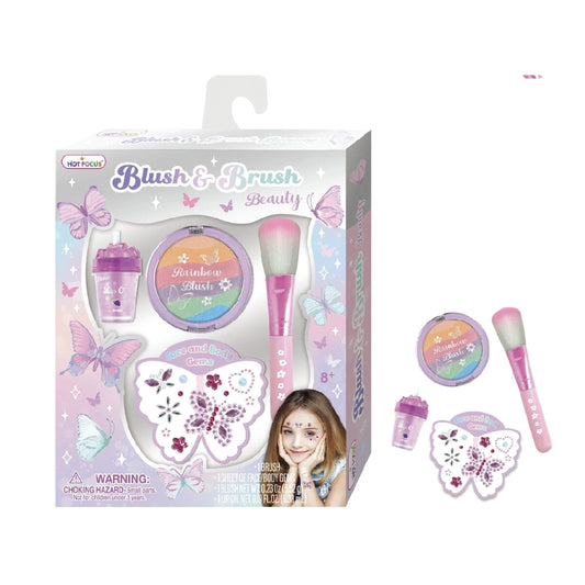 Tomfoolery Toys | Tie Dye Butterfly Blush & Brush Beauty