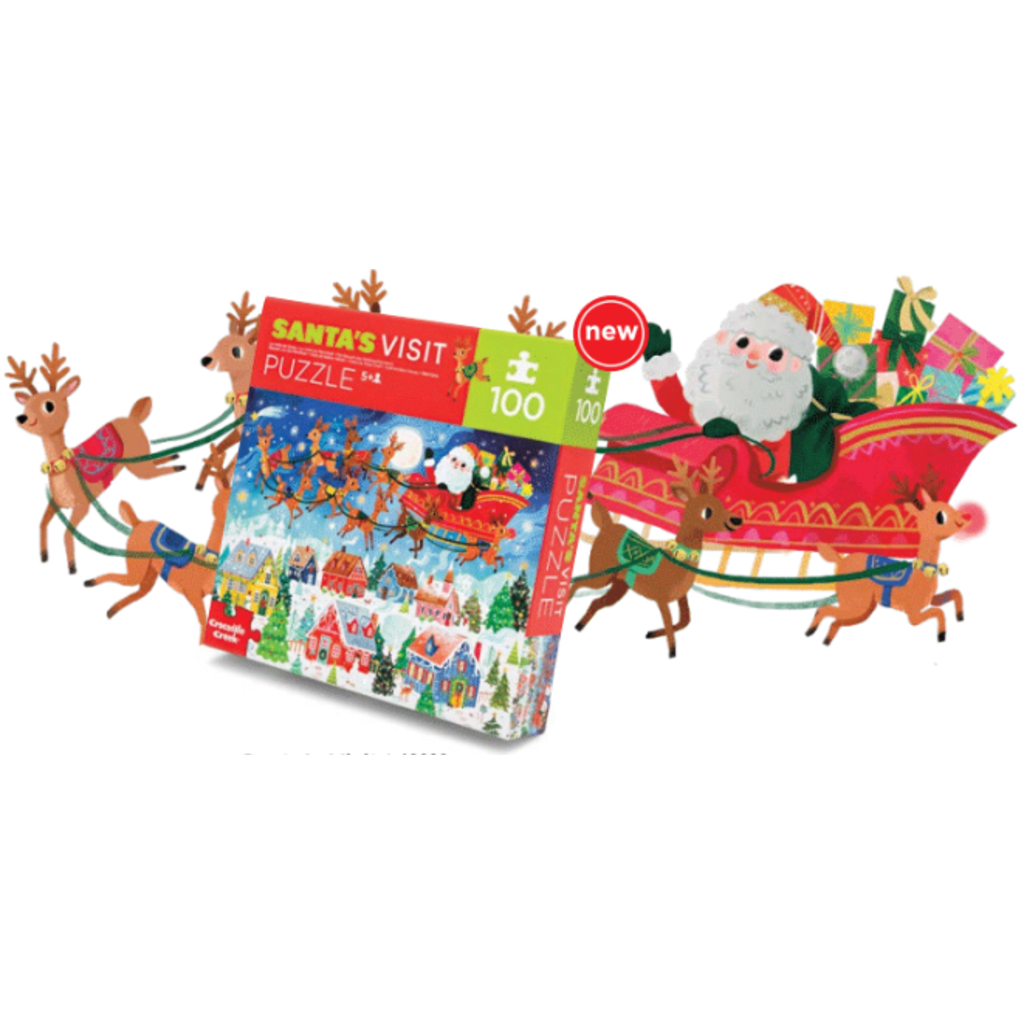 Santa's Visit Puzzle Cover