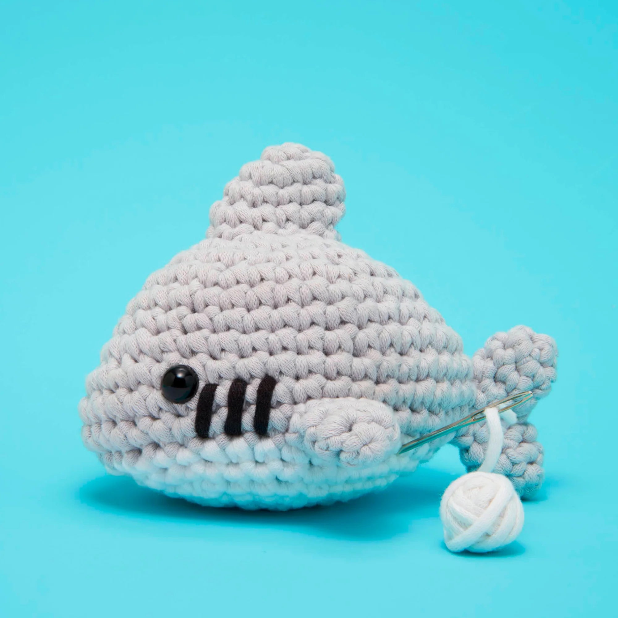 Tomfoolery Toys | Tank the Shark Beginner+ Crochet Kit