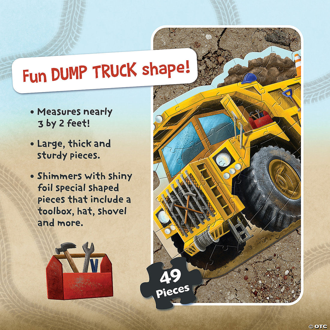 Dump Truck Floor Puzzle Preview #3