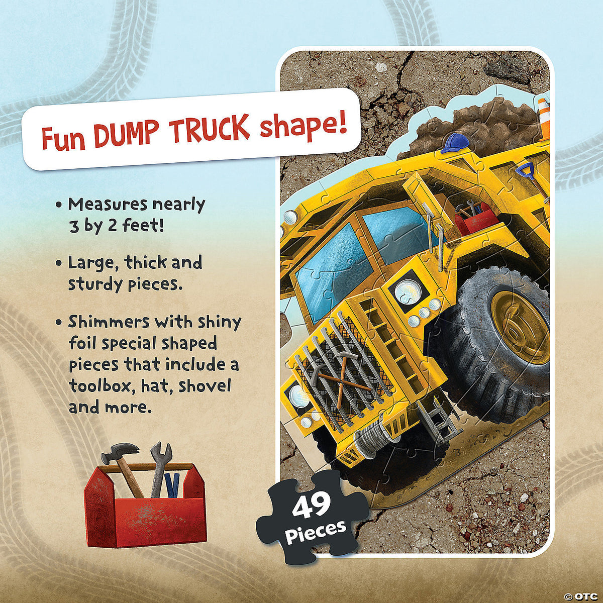 Dump Truck Floor Puzzle Cover