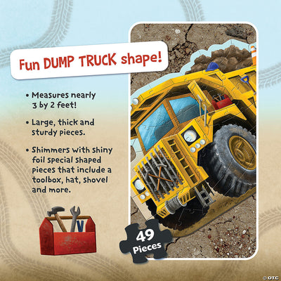 Dump Truck Floor Puzzle Preview #3