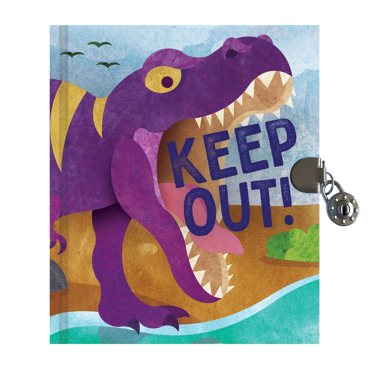 T-Rex Locked Diary Cover