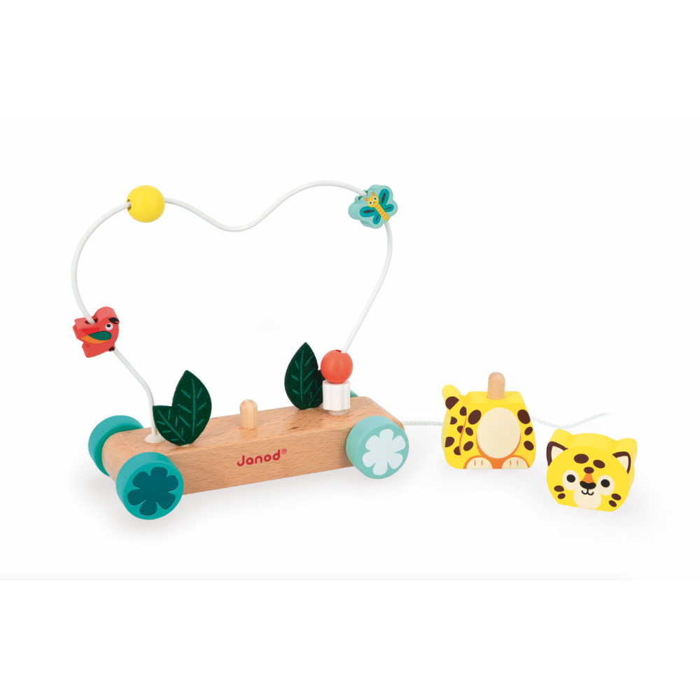 Pull-Along Jaguar Stacker Bead Toy Preview #2