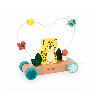 Pull-Along Jaguar Stacker Bead Toy Preview #1
