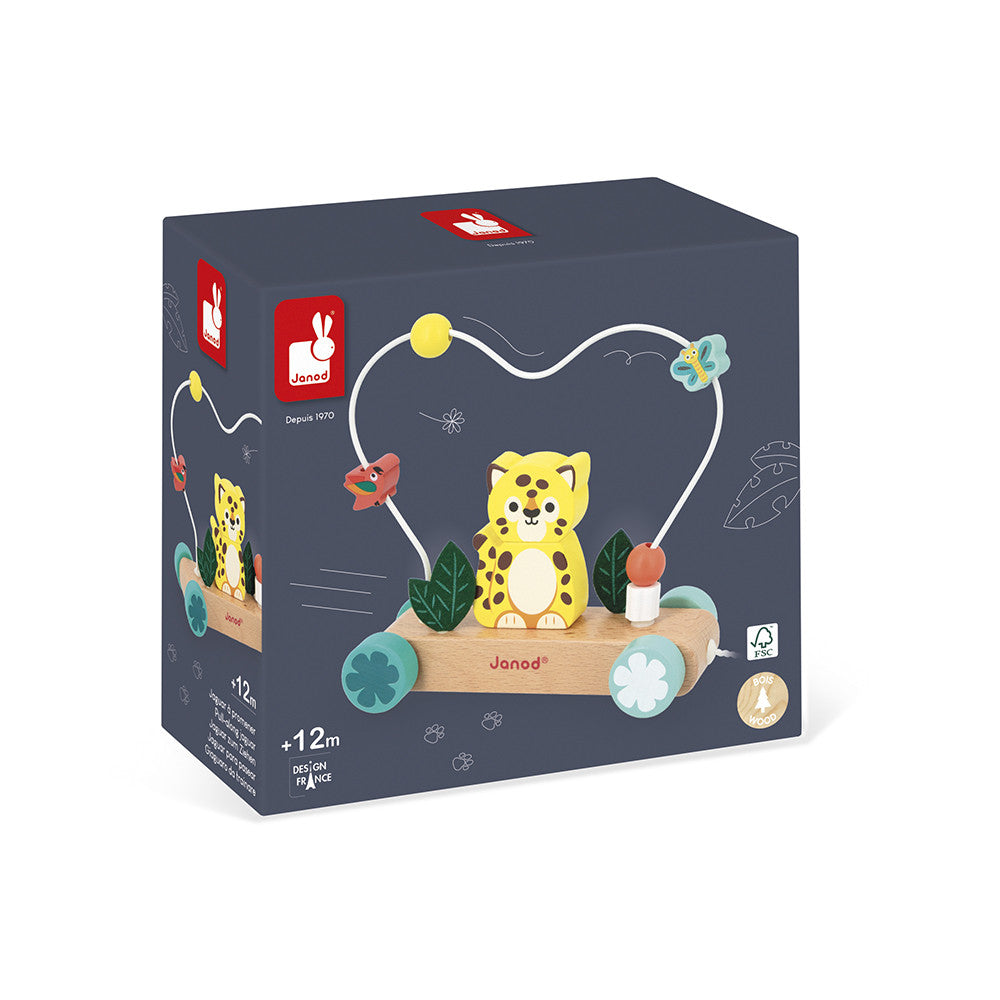 Pull-Along Jaguar Stacker Bead Toy Preview #4