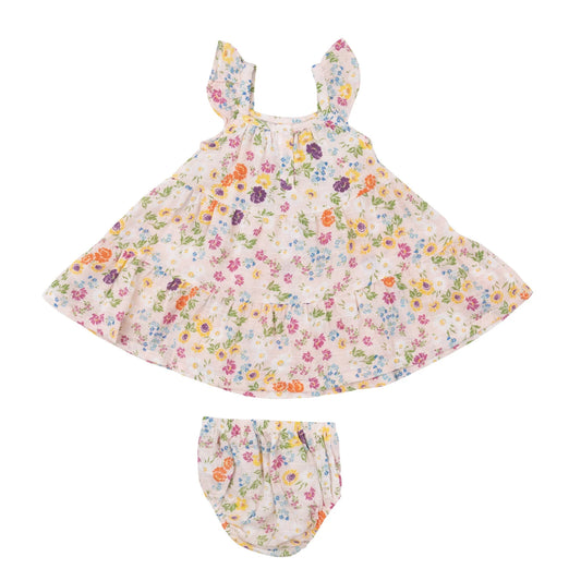 Tomfoolery Toys | Cheery Mix Floral Sundress & Diaper Cover