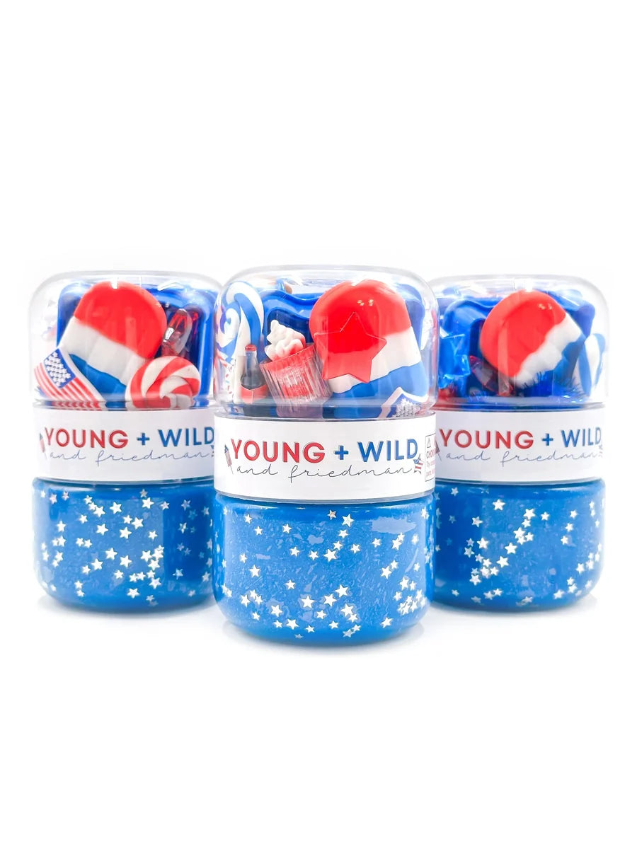 Grab & Go Dough Jar 4th of July Cover