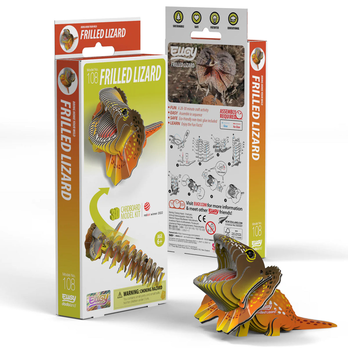 Frilled Lizard 3D Puzzle Cover