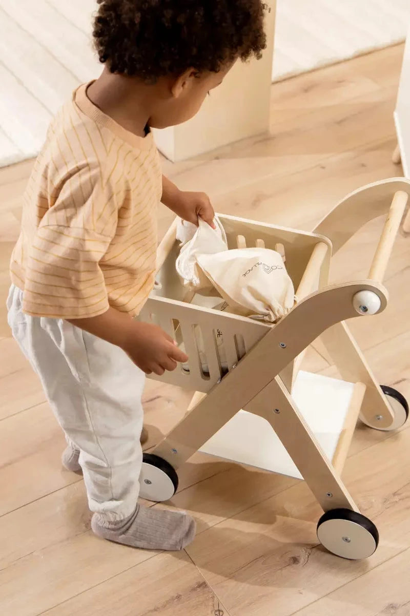 Wooden Shopping Cart Cover