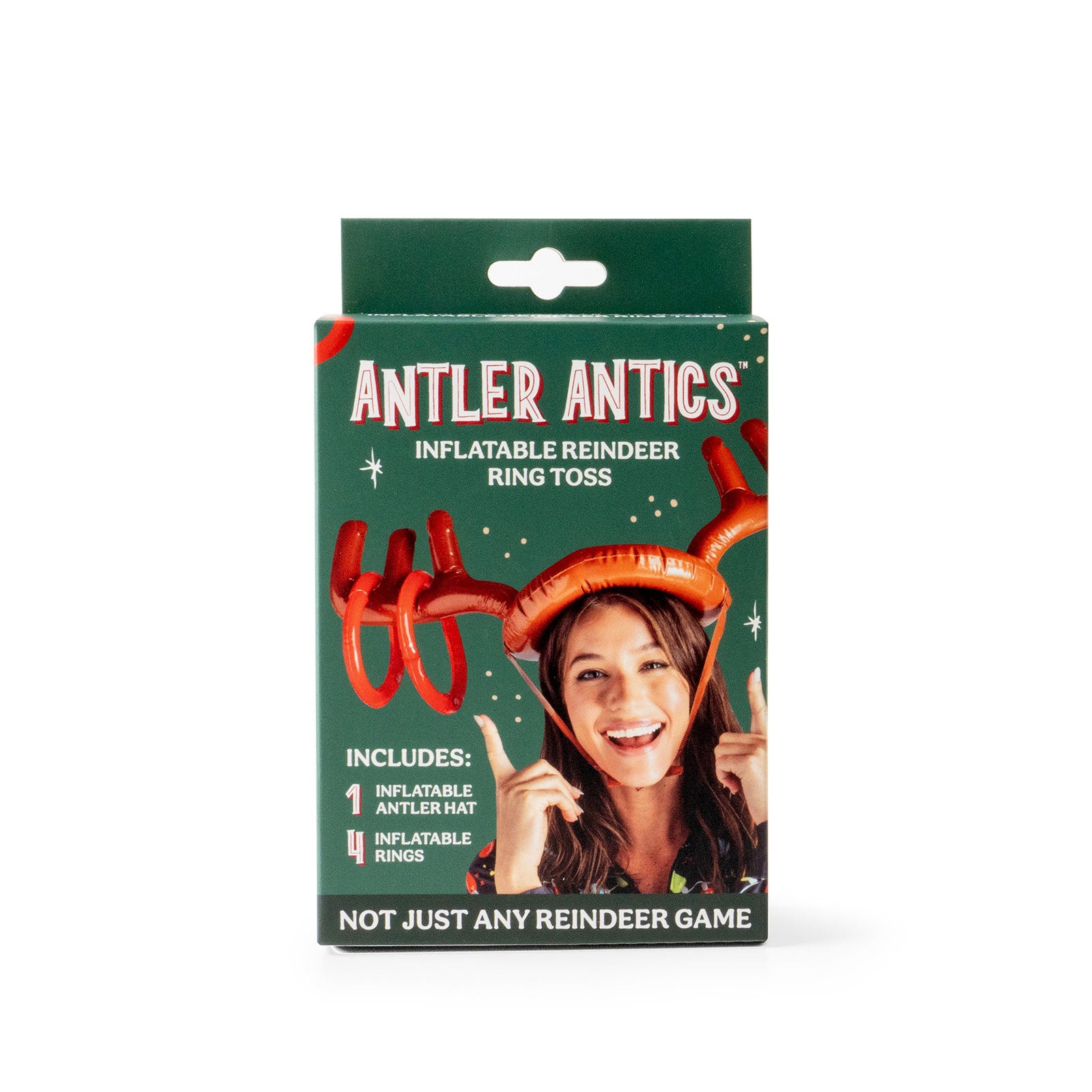 Tomfoolery Toys | Anter Antics™️ Inflatable Reindeer Ring Toss