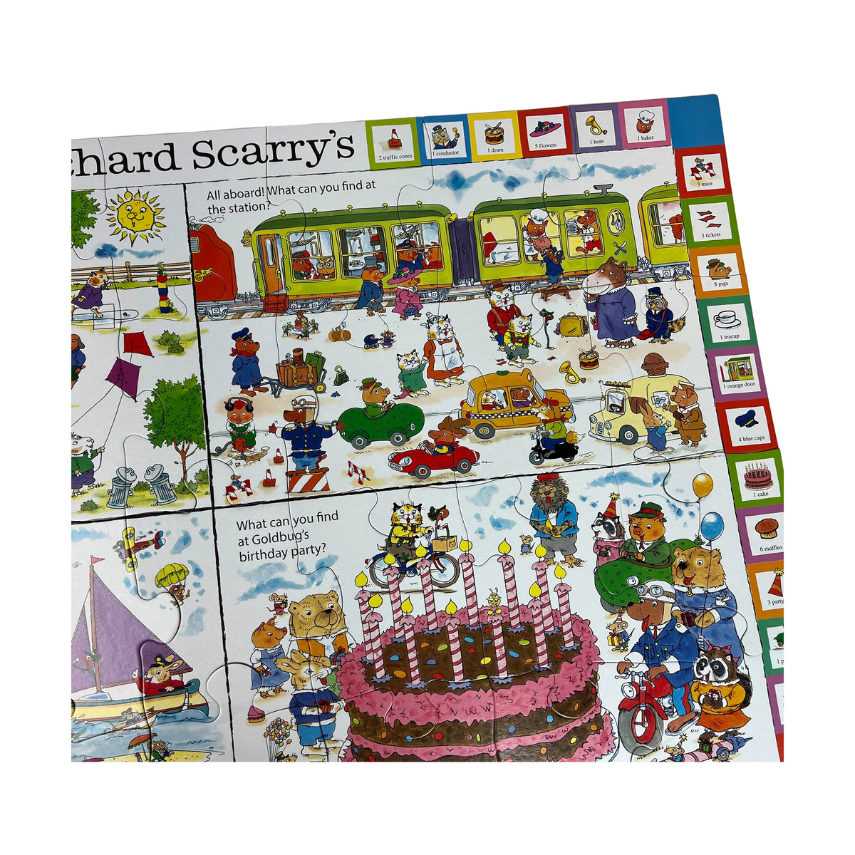 Richard Scarry's Busytown Seek & Find Floor Puzzle Cover