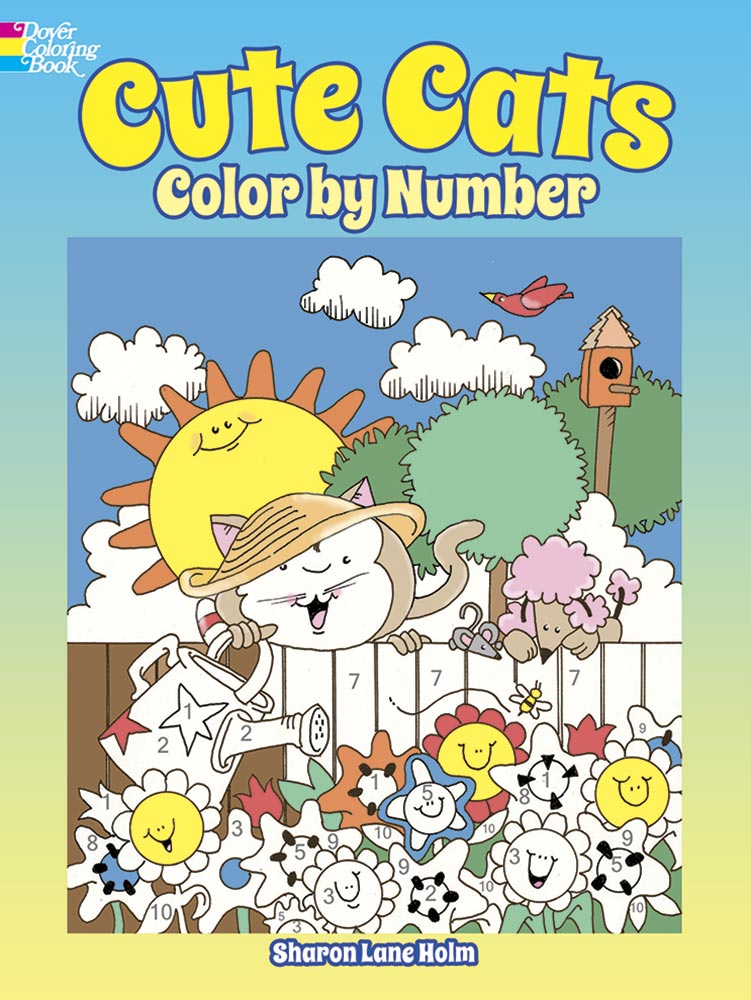 Cute Cats Color by Number Cover