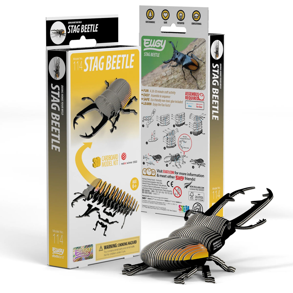 Stag Beetle 3D Puzzle Cover