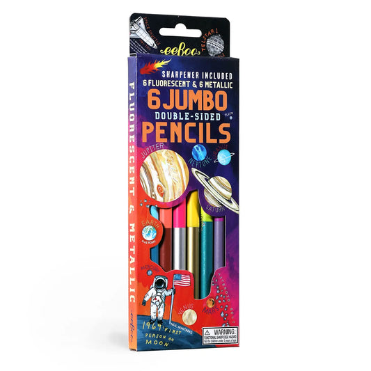 Tomfoolery Toys | Solar System Jumbo Double Pencils