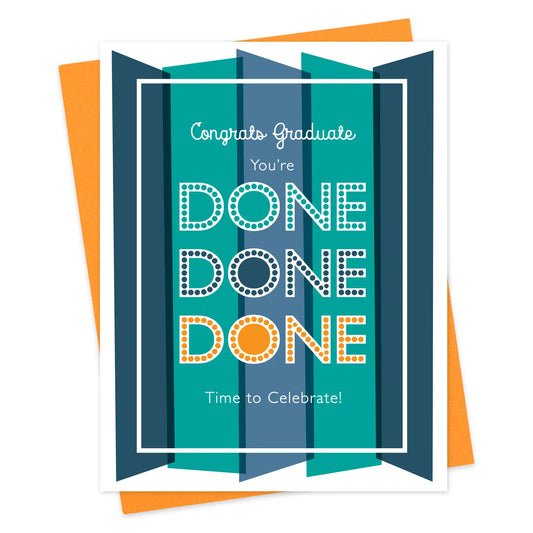 Tomfoolery Toys | Done Graduation Card