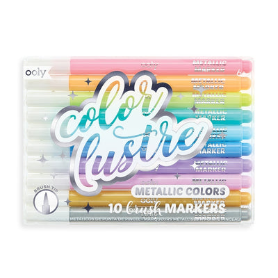 Color Lustre Metallic Brush Markers Preview #1