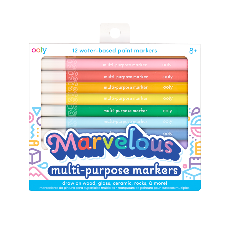 Tomfoolery Toys | Marvelous Mutli Purpose Paint Markers 12pc