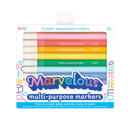 Tomfoolery Toys | Marvelous Mutli Purpose Paint Markers 12pc