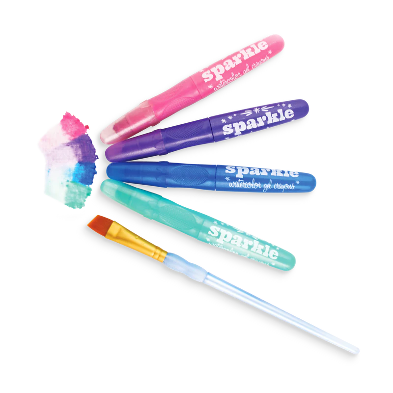 Rainbow Sparkle Metallic Gel Crayons Preview #5