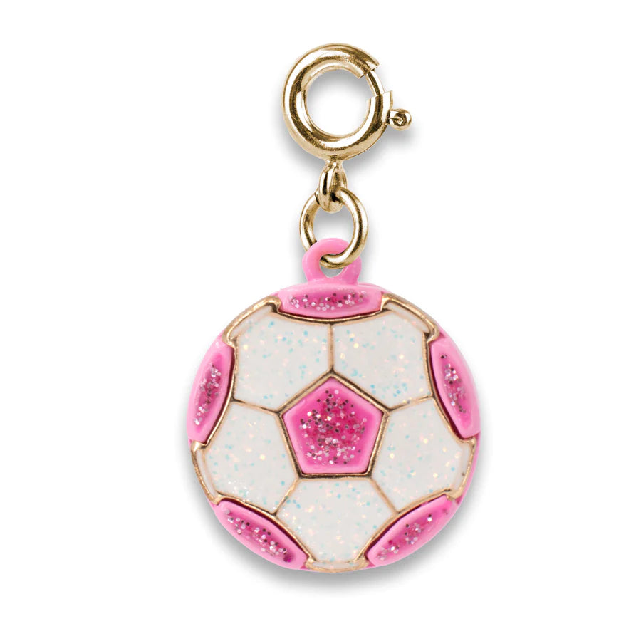 Glitter Soccer Ball Charm Cover