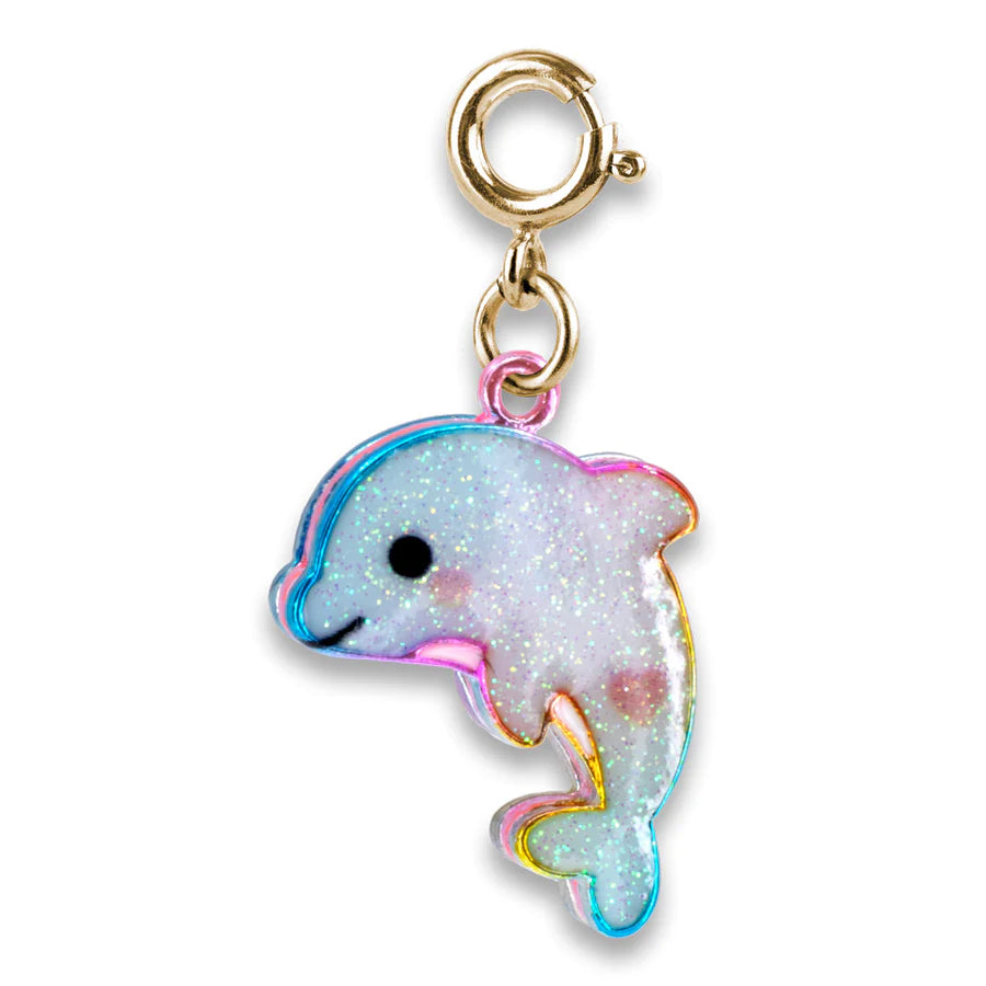 Glitter Tie-Dye Dolphin Charm Cover