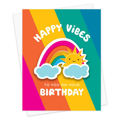 Sunny Rainbow Birthday Card Preview #1