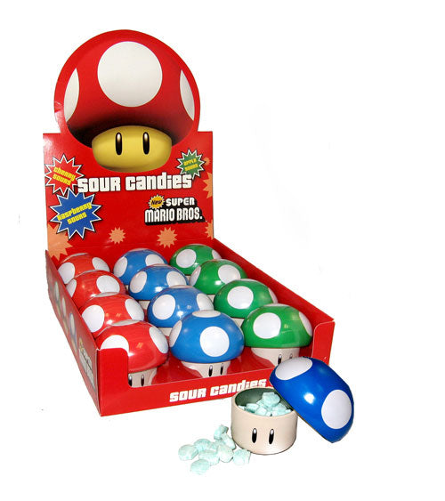 Tomfoolery Toys | Super Mario Sour Candy Mushroom Tin