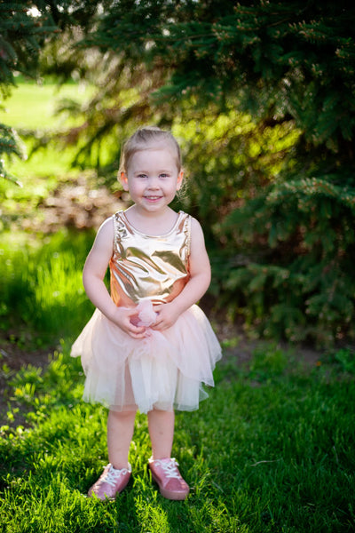 Rose Gold Ballet Tutu, Size 3-4 Preview #1