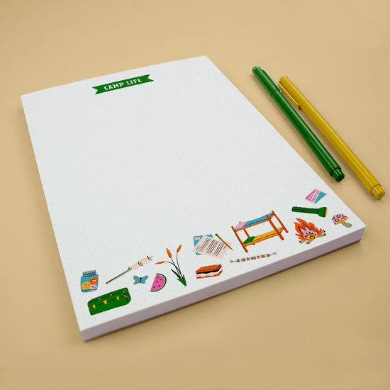 Camp Life Notepad Cover