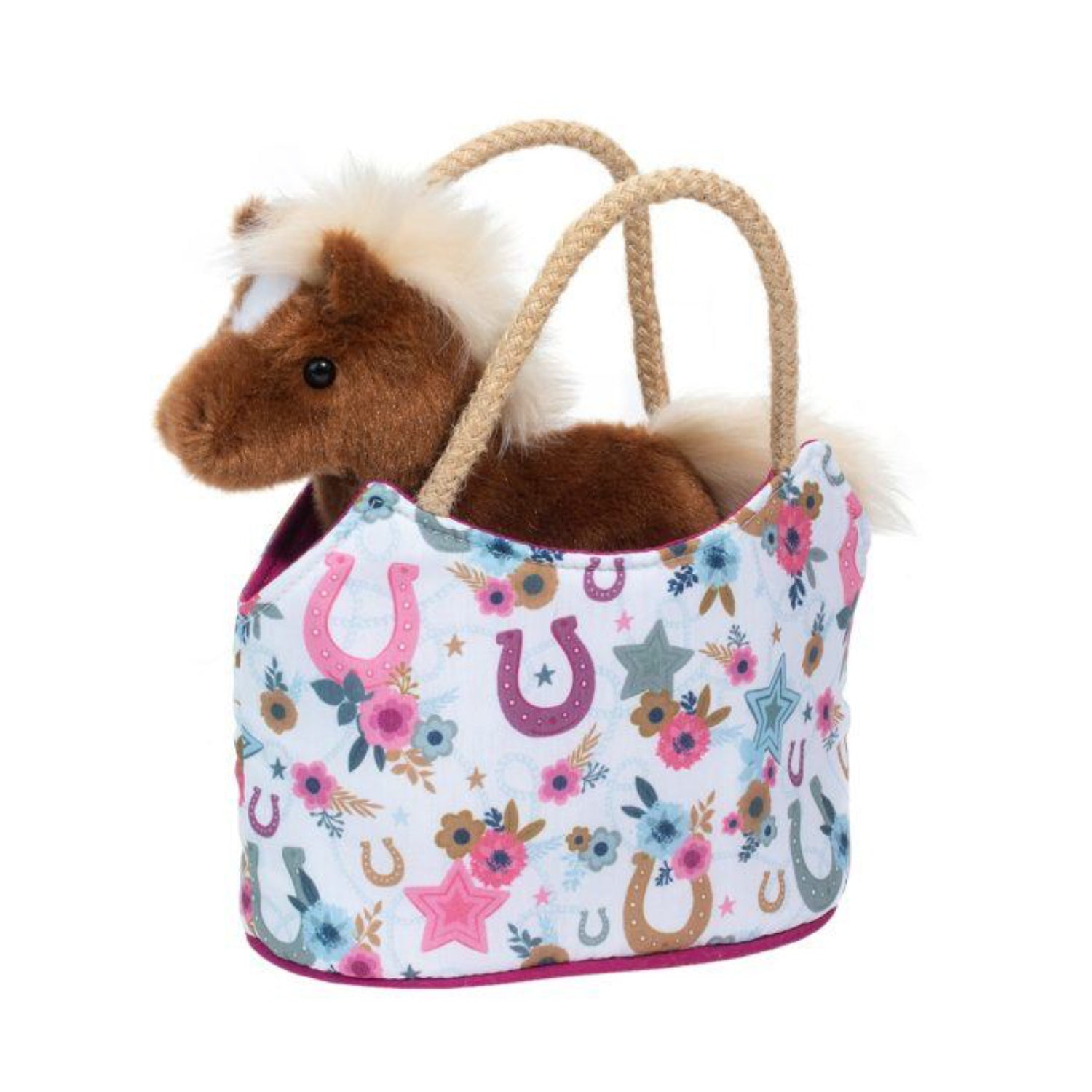 Tomfoolery Toys | Boho Horseshoe Sak w/ Chestnut Horse