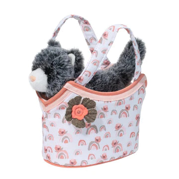 Tomfoolery Toys | Watercolor Rainbow Sak w/ Gray Cat