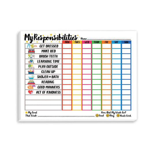 Tomfoolery Toys | Weekly Responsibility & Chore Chart