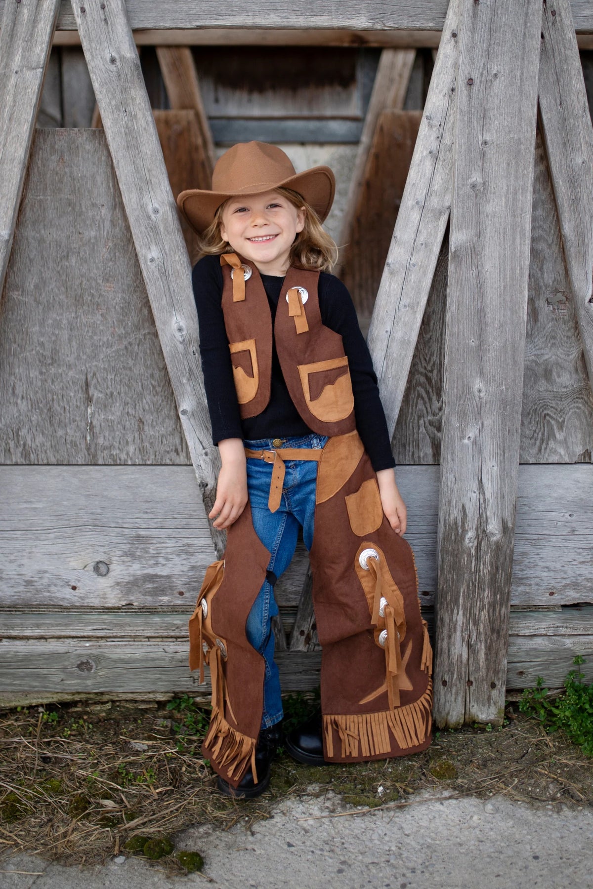 Brown Cowboy Vest & Chaps Cover