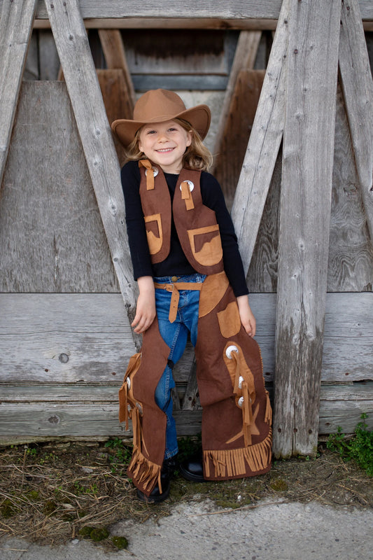 Tomfoolery Toys | Brown Cowboy Vest & Chaps