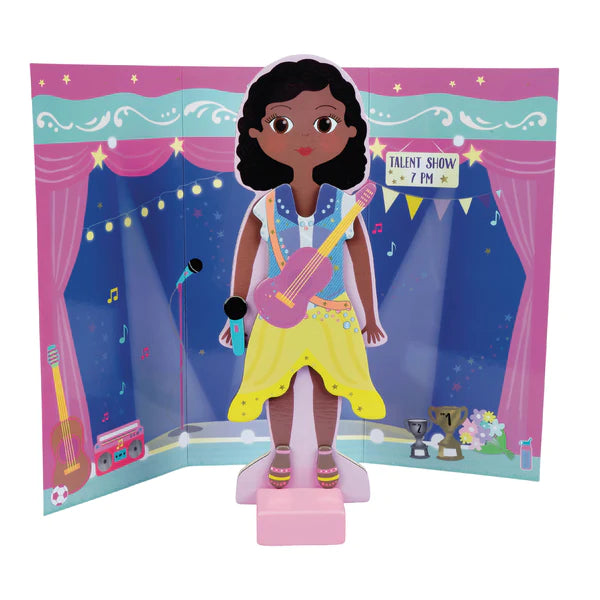 Zoey Wooden Dress Up Doll Preview #4