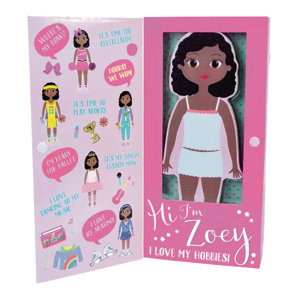 Zoey Wooden Dress Up Doll Cover