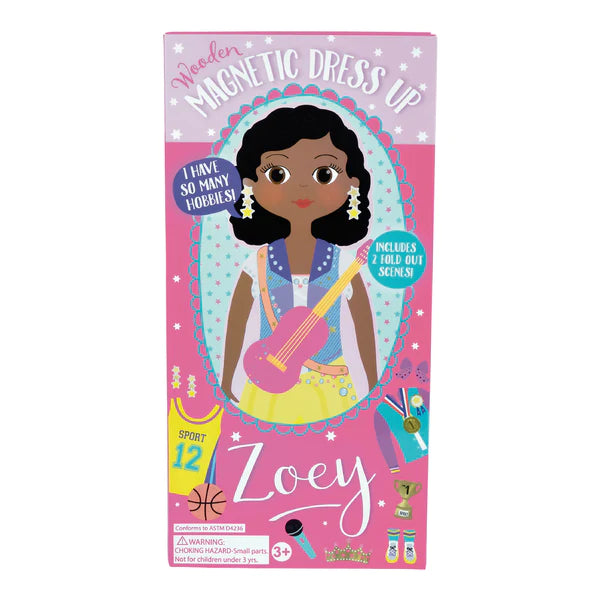 Zoey Wooden Dress Up Doll Cover