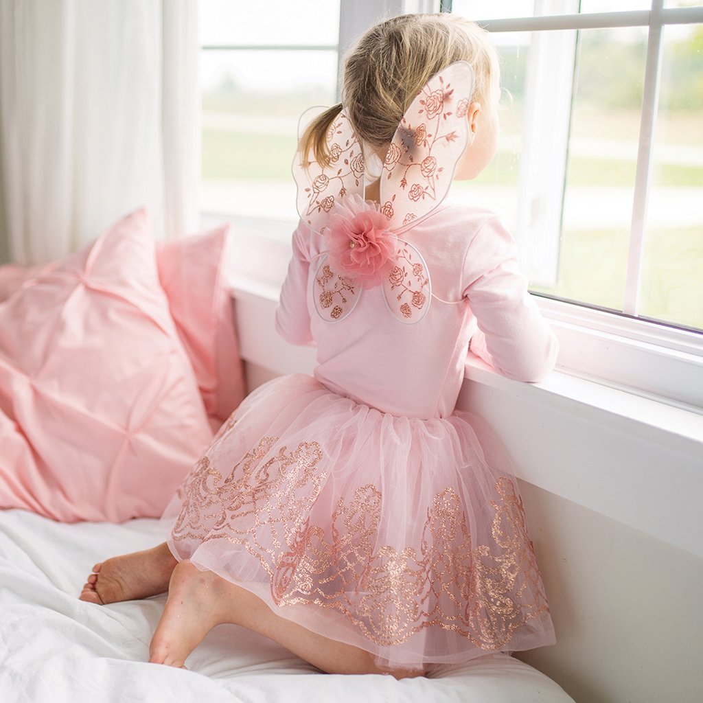 Rose Gold Tutu & Wings, Sz. 4-6 Cover
