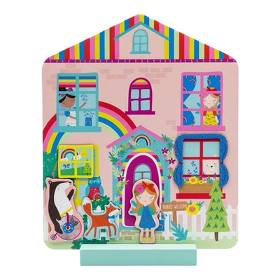 Magnetic Rainbow Fairy Doll House Preview #6