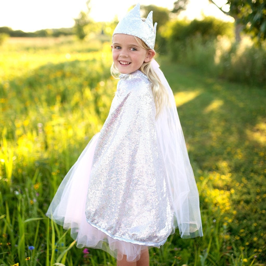 Silver Sequins Cape Cover